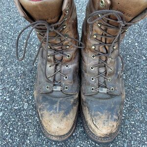 Chippewa Brown Leather Men's Boots